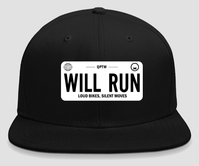 Will Run Snapback Cap