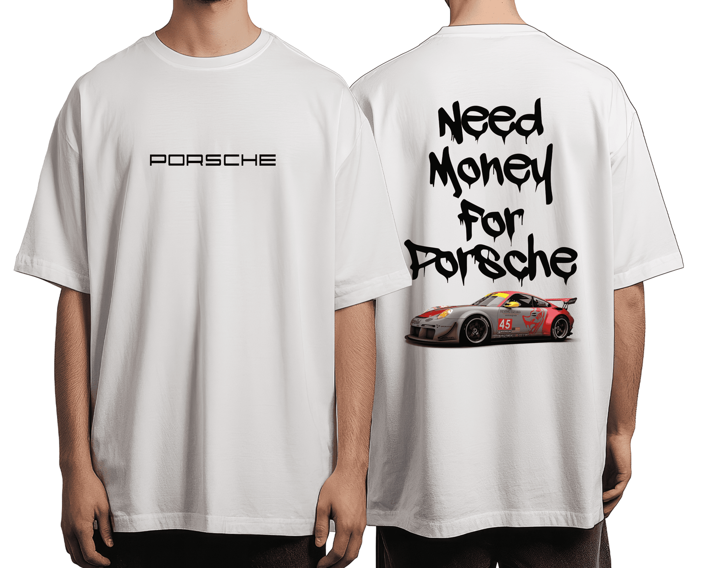 Need Money For Porsche Dropshoulder T-shirt