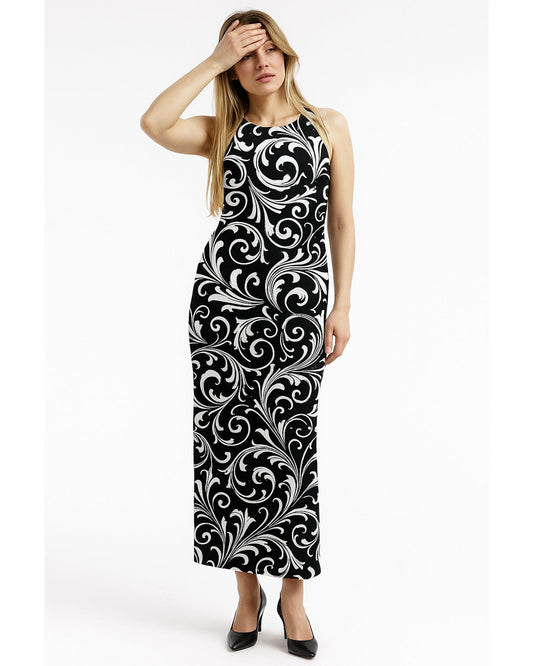 Midnight Swirl Bodycon Dress