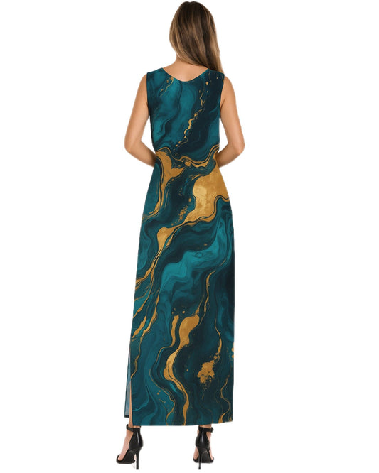 Golden Tide Body Con Dress