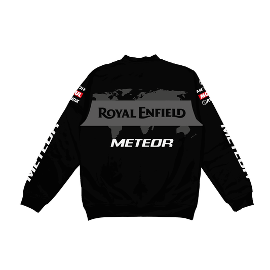 Meteor Black Bomber Jacket