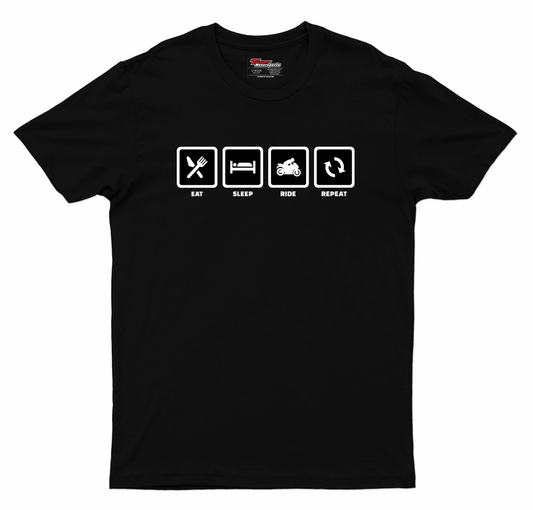 Eat Sleep Ride Repeat T-Shirt